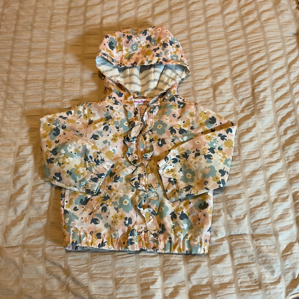 Tommy Bahama Floral Ruffle Rain Coat 18m
